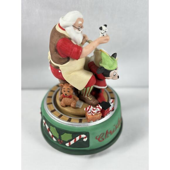 1993 MICKEY Christmas Musical SANTA HELPING HAND IN SANTA'S WORKSHOP Tested Work - Picture 2 of 6